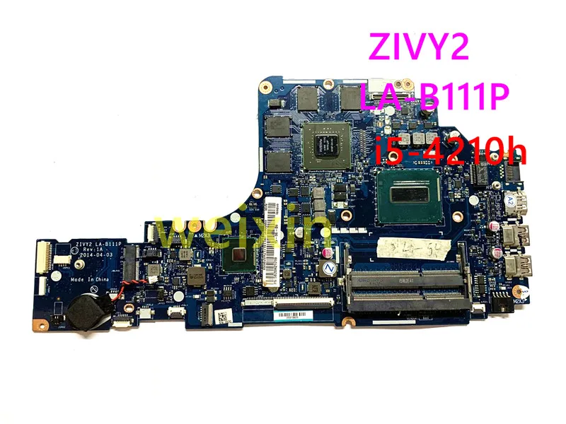 

ZIVY2 LA-B111P for Lenovo y50-70 laptop motherboard (windows 8)s i5-4210h 2G 5B20H21719 100% working