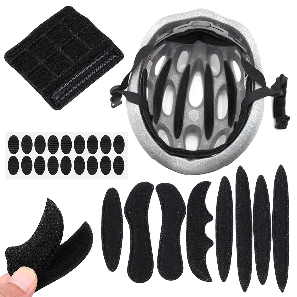 27Pcs/Set Bicycle Motorcycle Cycling Sport Sponge Helmet Inner Padding Foam Pads Kits Sealed Lining Protection Universal