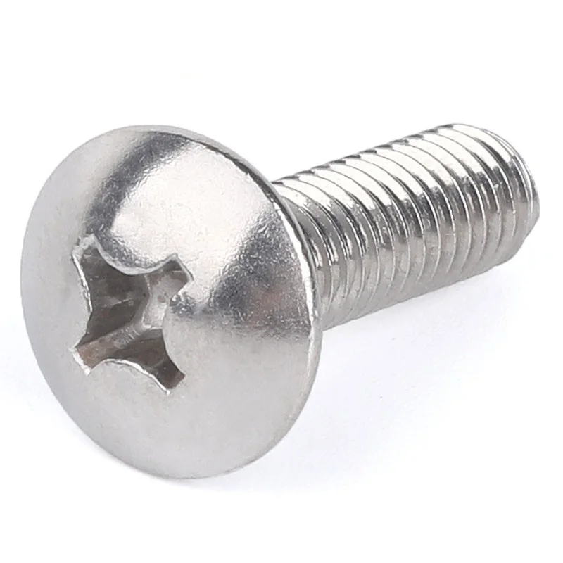 10/50Pcs Parts M2.5 M3 M4 M5 M6 304 A2-70 Stainless Steel JISB1111T Phillips Braguero Flat Head Large Round Cross Bolt L=3-70 Mm