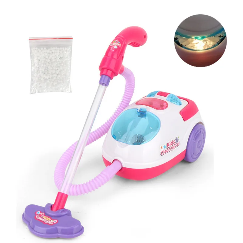 Simulation Children With Vacuum Cleaner Tool Girls Housekeeping Toys Hygiene Appliances Cleaners Furniture Pretend Play Toys