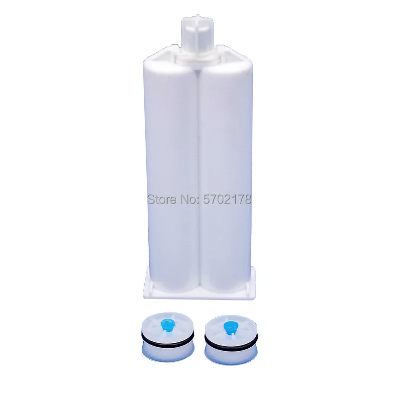 Jeringa dispensadora de dos componentes, 50 ML1: 1, 2:1, plástico AB, venta al por mayor, 5 unidades