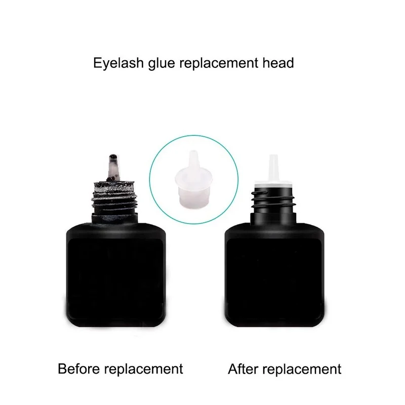 10/20pcs Eyelash Glue Replacement Cap Plug Eyelash Glue Bottle Replacement Accessories Universal Eyelash Extension Tool