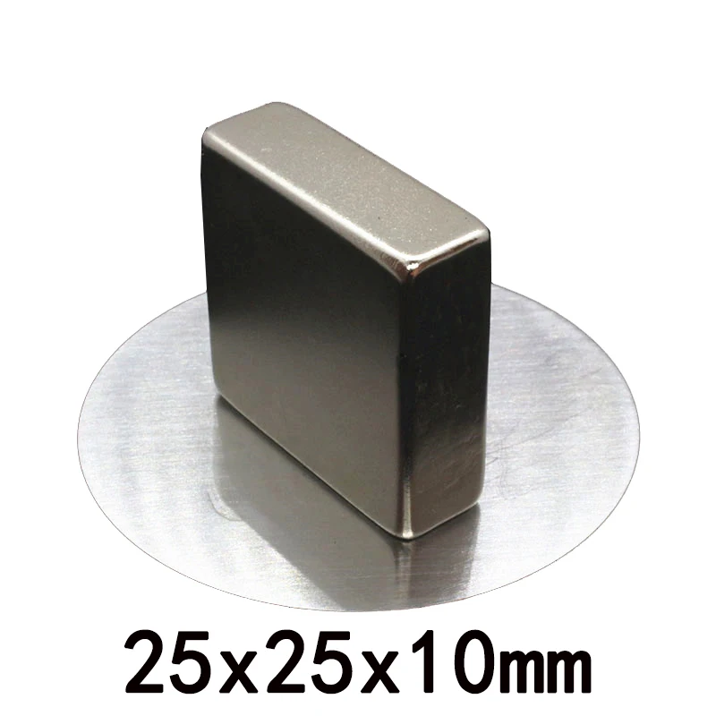 1~30PCS 25x25x10 Quadrate Powerful Magnets 25mmX25mm Permanent Magnet 25x25x10mm block Strong Neodymium Magnetic 25*25*10 mm