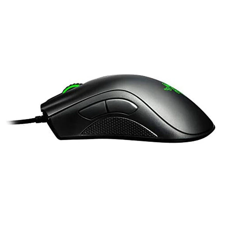 Razer-ratón DeathAdder Essential para juegos, con cable, Sensor óptico de 6400DPI, 5 botones independientes para ordenador portátil y PC