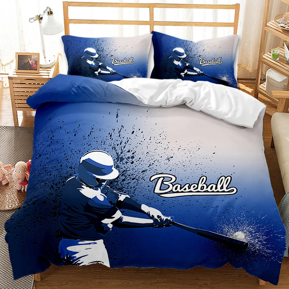 3D Printing Baseball Bedding Set Originality Sports Style Bed Sets Queen Size Bedclothes Bedding Gift 200x200