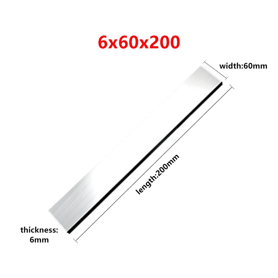 6x25x200 6*30*200 200mm Long White Steel Cutter 6x35x200 6*40*200 6x60x200 High Speed Steel 6mm CNC Lathe Tools Turning Tool Bar