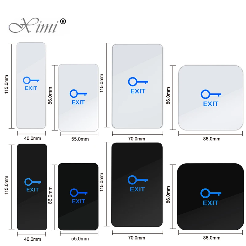 New C40 C50 C70 C86 C150 Touch Switch Touch Sensitive Switch 12V 24V Door Release Access Control Exit Button With Led