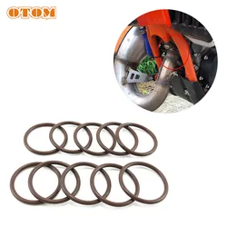 OTOM Motorcycle Two-stroke Exhaust O-ring Muffler Pipe Seal Engine Air Outlet Rubber Washer For KTM SX85 XC105 SX125 XCW150 Part