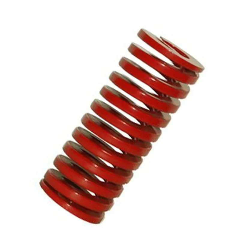 Resorte de compresión de molde de 1 pieza, resortes de estampado de carga media roja, diámetro exterior de 14mm, diámetro interior de 7mm para montaje de Hardware