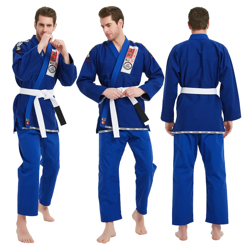 Brazilian Kimono Jiu Jitsu Suit for Men Women 100% Tear Resistant Fabric 2pcs Shirt+Pants Sleeve Rashguard Jiu Jitsu Gi Game