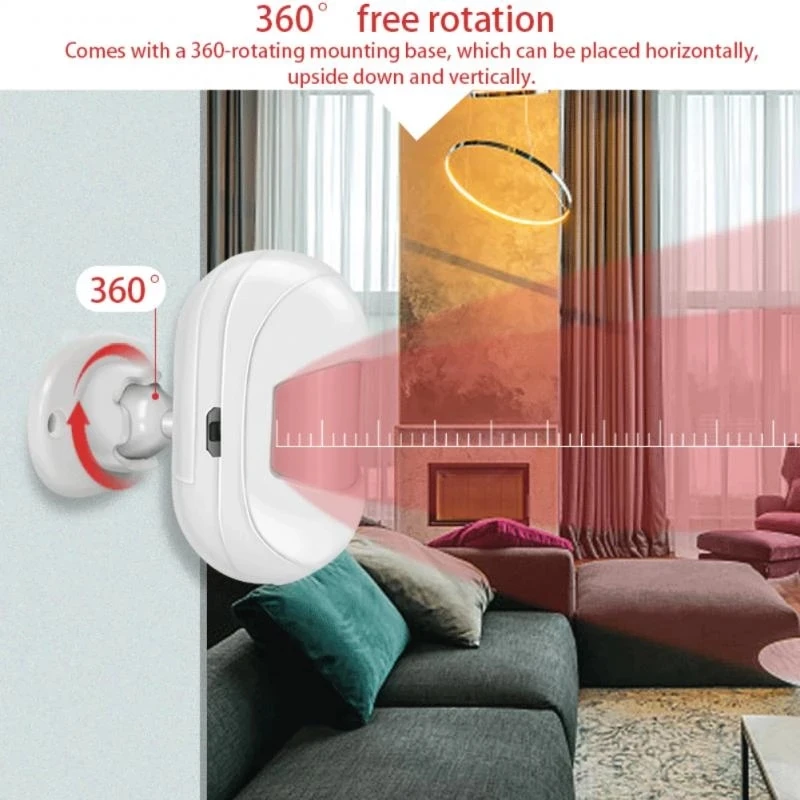 Tuya ZigBee Smart Mini PIR Motion Sensor Built In Battery Passive Infrared Detector Security Burglar Alarm Sensor Smart Life App