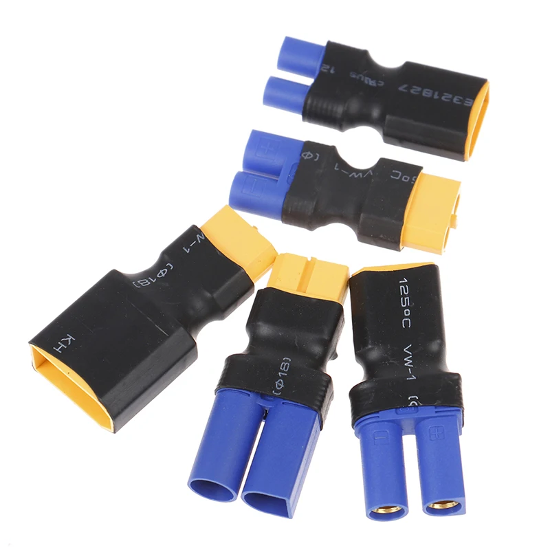 Adapter XT60 to XT90 EC5 EC3 Female Male Connectors Banana Plug RC Lipo Battery Control Parts DIY