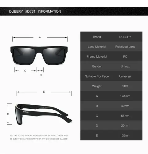 DUBERY Brand Design Polarized Driving Sun Glasses Men's Retro Male Colorful Sun Glasses Men Fashion Brand Luxury Shades Oculos - Image 3
