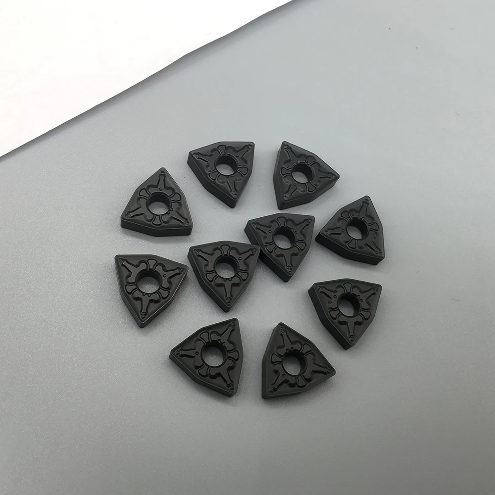10PCS WNMG080408 TM FT4125 External Turning Tools Carbide inserts Cutting Tool CNC Lathe Cutter Work For Steel