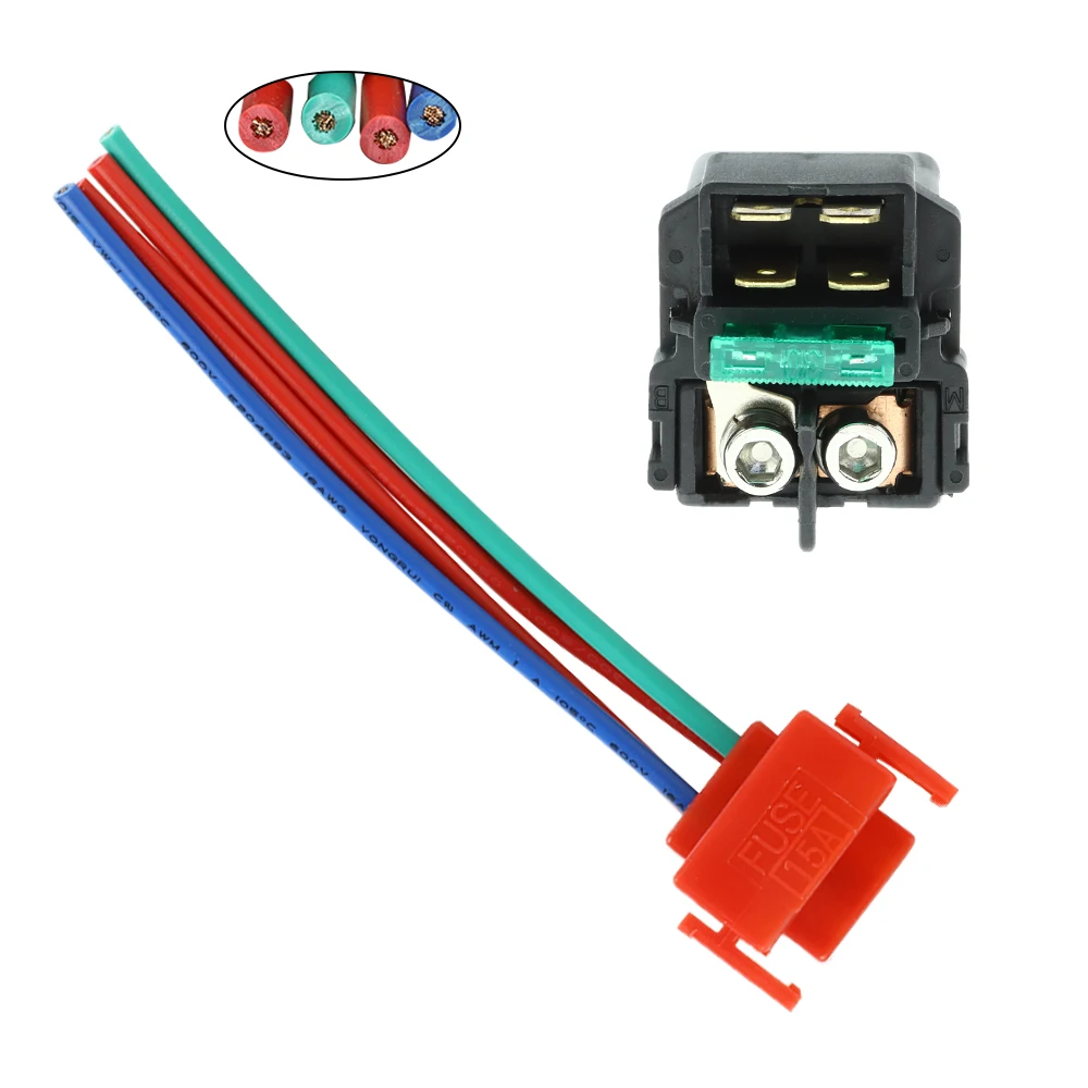 Anlasser-Solenoidrelais mit Stecker für Honda CB600 CB650 CB900 CBR600 CBR1100 FSC600 GL1200 GL1100 GL500 CRF150 CRF230 CX500 VT500 – Detail 5