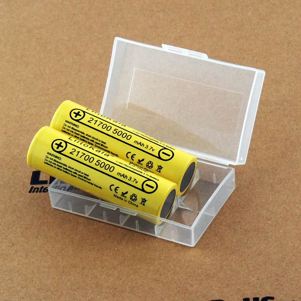 LiitoKala Lii-50E 21700 4800 5000mAh Li-Ni Battery 3.7V for High discharge Mod / Kit 3.7V 15A power 5C Rate Discharge and box