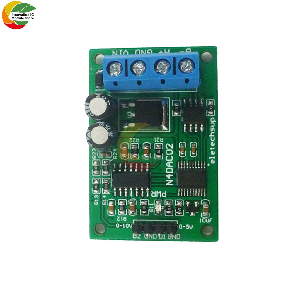 Ziqqucu DC 12V DAC Module RS485 to 4-20MA/0-20MA Current Signal Generator PWM to Current to Analog Converter Modbus RTU Module