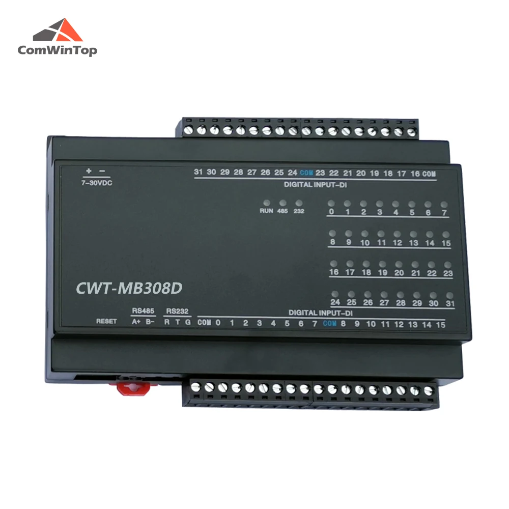 CWT-MB308D 32DI 32-Channel Digital Input RS485 Modbus Rtu Acquisition Io Module with 2500V Lightning protection