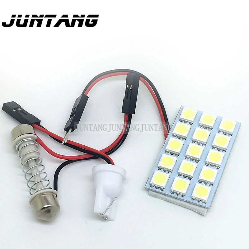 

Автомобильный светодиодный светильник 5050 15smd, освещение для чтения салона автомобиля, потолосветильник льник для автомобиля, светильник для салона автомобиля, светильник