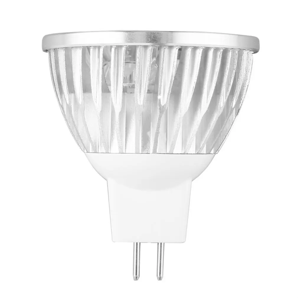 4 Bohlam LED MR16 4W 12V Lampu Sorot Putih Dingin Aluminium Lampu Sorot Lampu Sorot Fokus Downlight 7800-8000K 280-300 Lumen