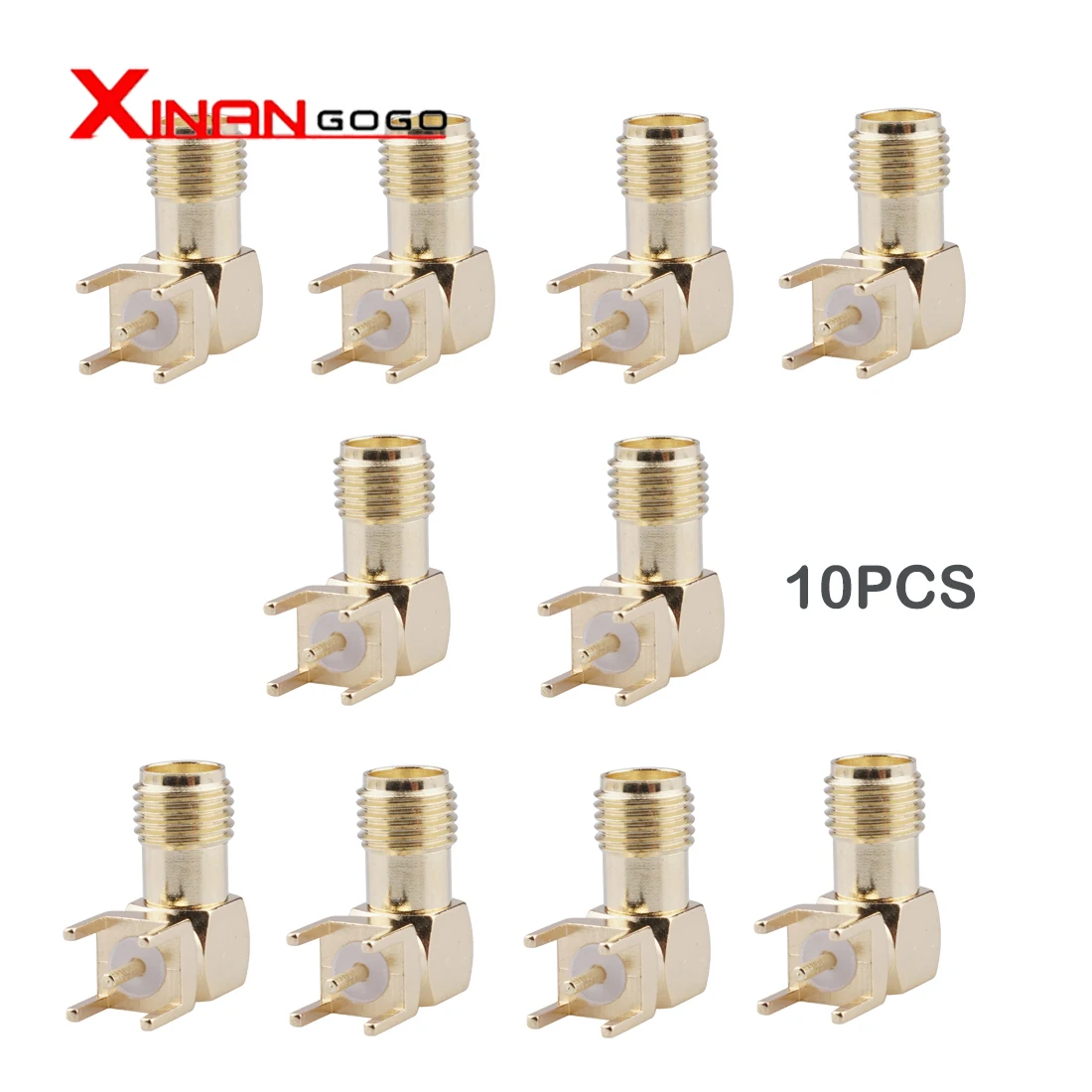 SMA Female Right Angle 90 DEGREE SMA-KWE PCB Mount Adapter RF Connector