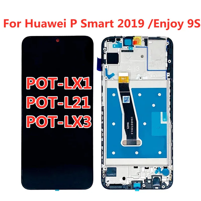 

For Huawei P Smart 2019 LCD With Frame LCD Screen Display For P Smart 2019 LCD Enjoy 9S Screen POT-LX1 L21 LX3 LCD