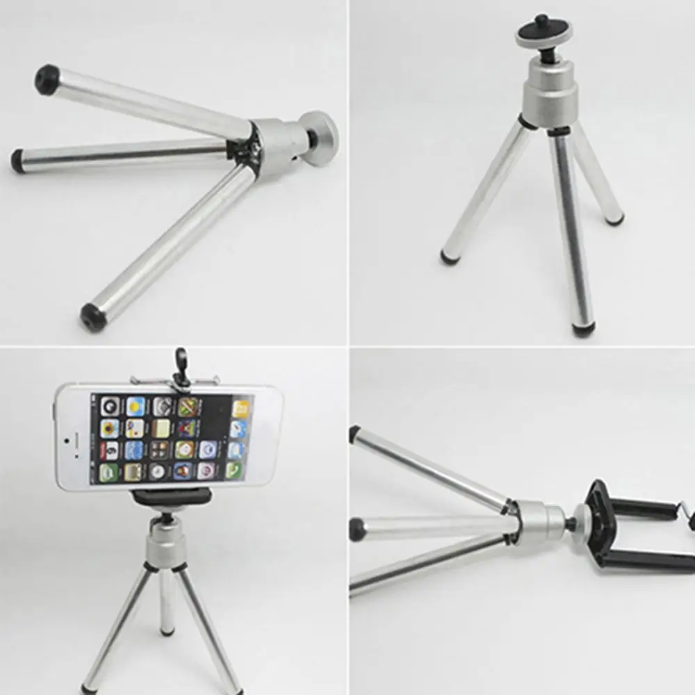 360 Degree Rotatable Stand Tripod Mount + Phone Holder For iPhone