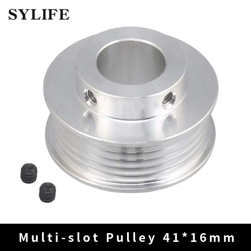 Double-Sided Hollow 14mm Inner Hole Dia 58mm Dia V-Type Belt Pulley