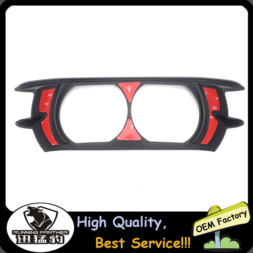 Black Motorbike Dual Headlight ABS Fairing Trim Bezel Scowl Cover For Touring Electra Road Glide Customs 2015-2019 2018