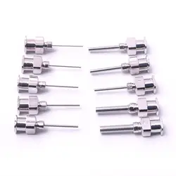 10 PCS Stainless Steel Dispensing Adhesive Syringe Needle Suitable for Large Space Precision Dispensing Equipment 12G to 26G
