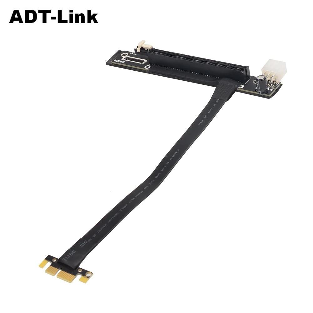 

PCI Express PCIe Gen3.0 x1 x16 Riser Graphics Card Ribbon Extension Cable 25cm PCI-E 1x 16x 3.0 for BTC Miner