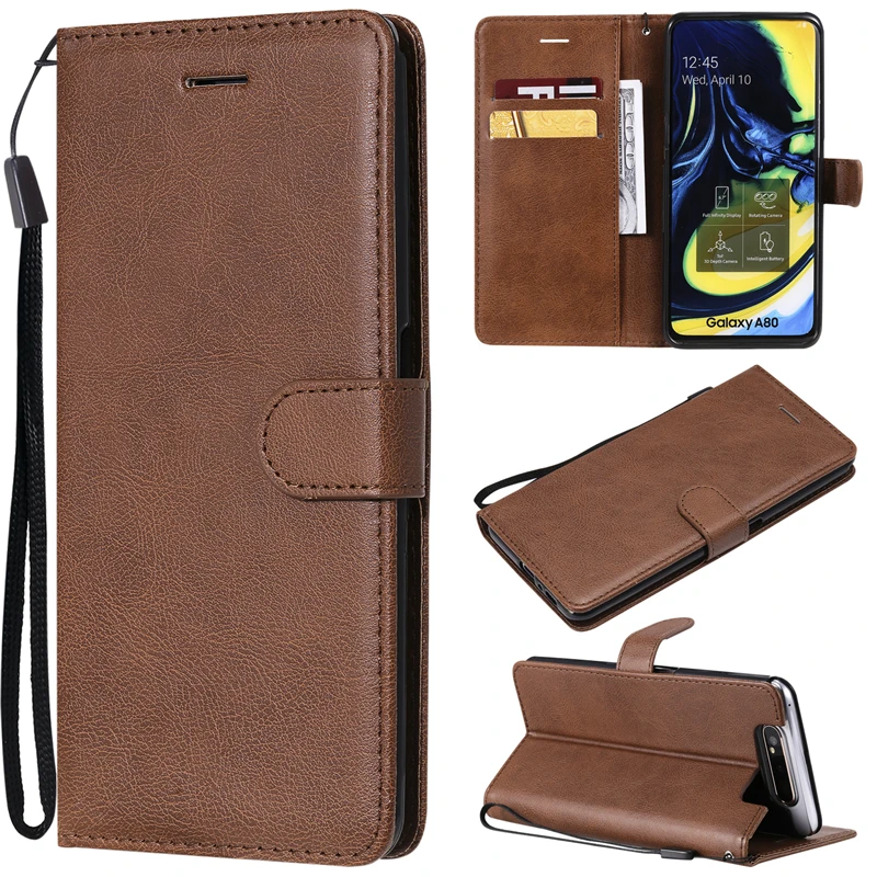 Leather Flip Wallet Case For Samsung Galaxy J2 J4 Core J4 J5 J6 Prime Plus J7 Duo J8 C9 Pro A6S A8 2018 Cover With Hand Strap