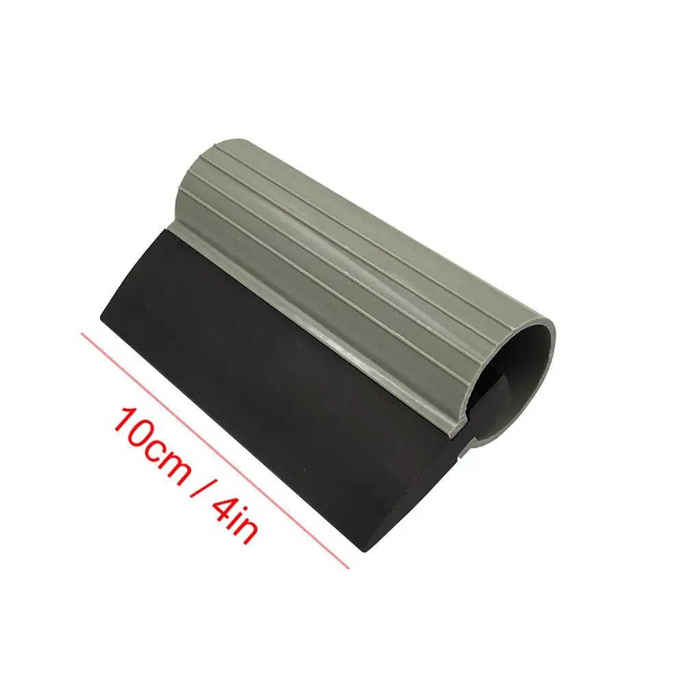 4/9in Black Turbo Handle Squeegee Vinyl Film Window Tint Tool Water Snow Shovel Rubber Tinting Snow Scraper PPF Application B70