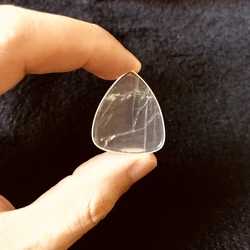 Wholesale 1pcs Natural Clear Quartz Rock Crystal Beads Guitar Pick,Stone Crystal Guitar Pick,