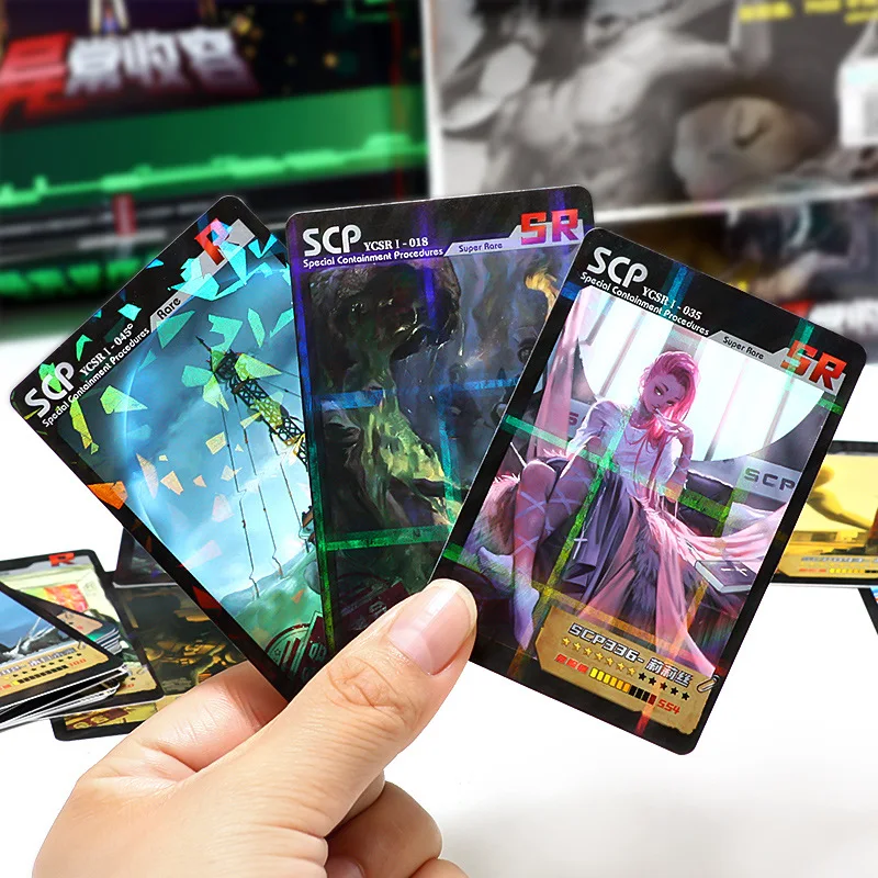 SCP Foundation Collection Card, Jogos de papel para crianças, Anime Table Playing Game, Kaarten Board, Cartas comerciais