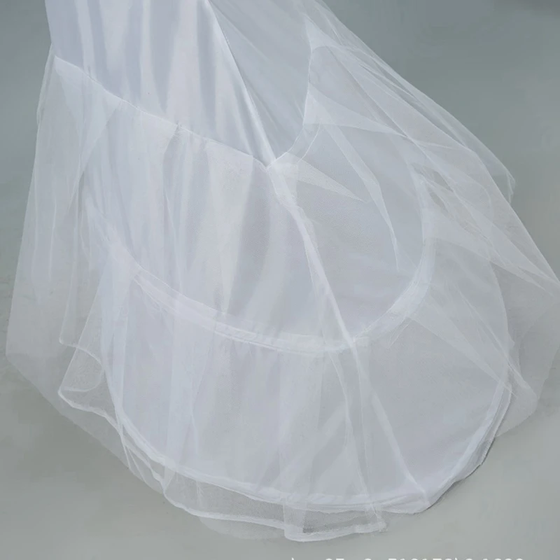 New Arrival Mermaid Wedding dress petticoat underskirt Bride Jupon sous robe mariage Plus size Petticoats hard tulle skirt