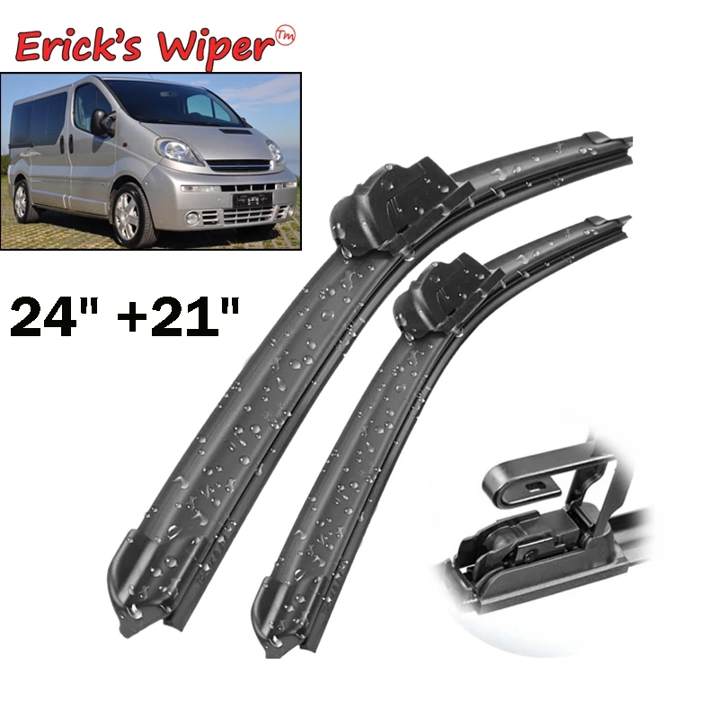 Ener\'s Wiper LHD spazzole tergicristallo anteriori per Opel Vivaro A 2001 - 2014 parabrezza parabrezza Clean Window spazzole antipioggia per auto 24