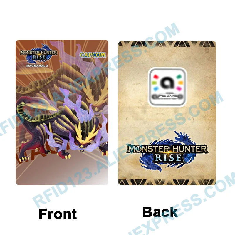 Monster Hunter Rise NFC Card For Resent Tiger Dragon Ailu Cat for NS Switch Game Reward Card