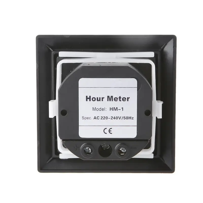 HM-1 Timer Square Counter Digital 0-99999.9 Hour Meter Hourmeter Gauge 0.3W AC220-240V / 50Hz AC L69A