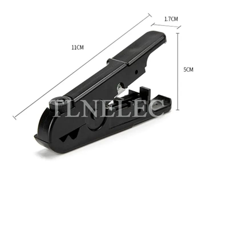 1pcs อิเล็กทรอนิกส์เครือข่ายเครื่องมือ Wire Stripper คีมมัลติฟังก์ชั่หมุนได้สาย Stripper Multitools