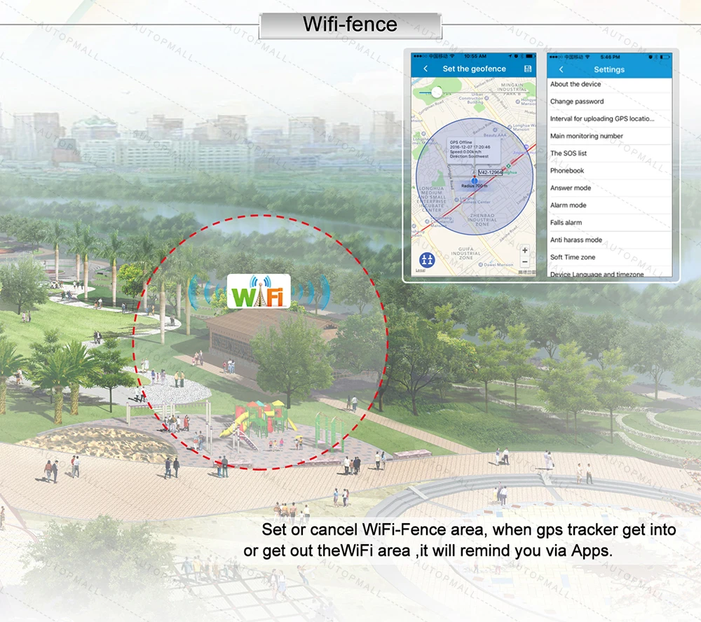 Mini GPS Tracker Kids Children GPS Locator Personal Real Time Tracker RF-V28 WIFI GPS LBS AGPS SOS Panic Fall Alarm