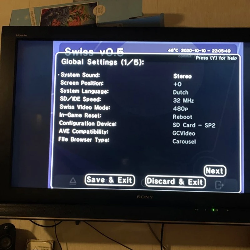 لـ Gamecub وSD2SP2، محول قارئ بطاقات Tf، استبدال وقرص التمهيد السويسري، DVD صغير