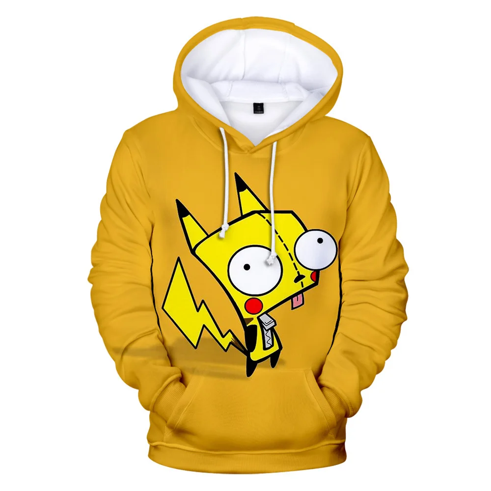 2 To 13 Years Kids Hoodie Invader ZIM 3D Printed Hoodie Sweatshirt Boys Girls Long Sleeve Hooded Jacket Children Clothes Cosplay