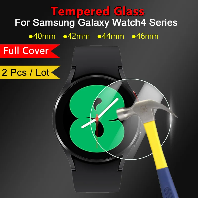 

2Pcs For Samsung Galaxy Watch4 Classic Watch 4 40mm 44mm 42mm 46mm 41mm 45mm 40 44 46 mm 9H Tempered Glass Screen Protector Film