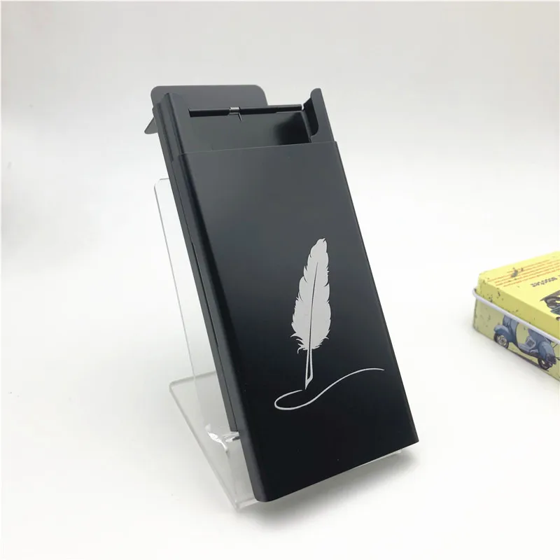 Personalized customized Ins Style Aluminium Alloy Cigarette Case for Girl Boy 20 Cigarette Box Cover The Dirty Smoking Boxes