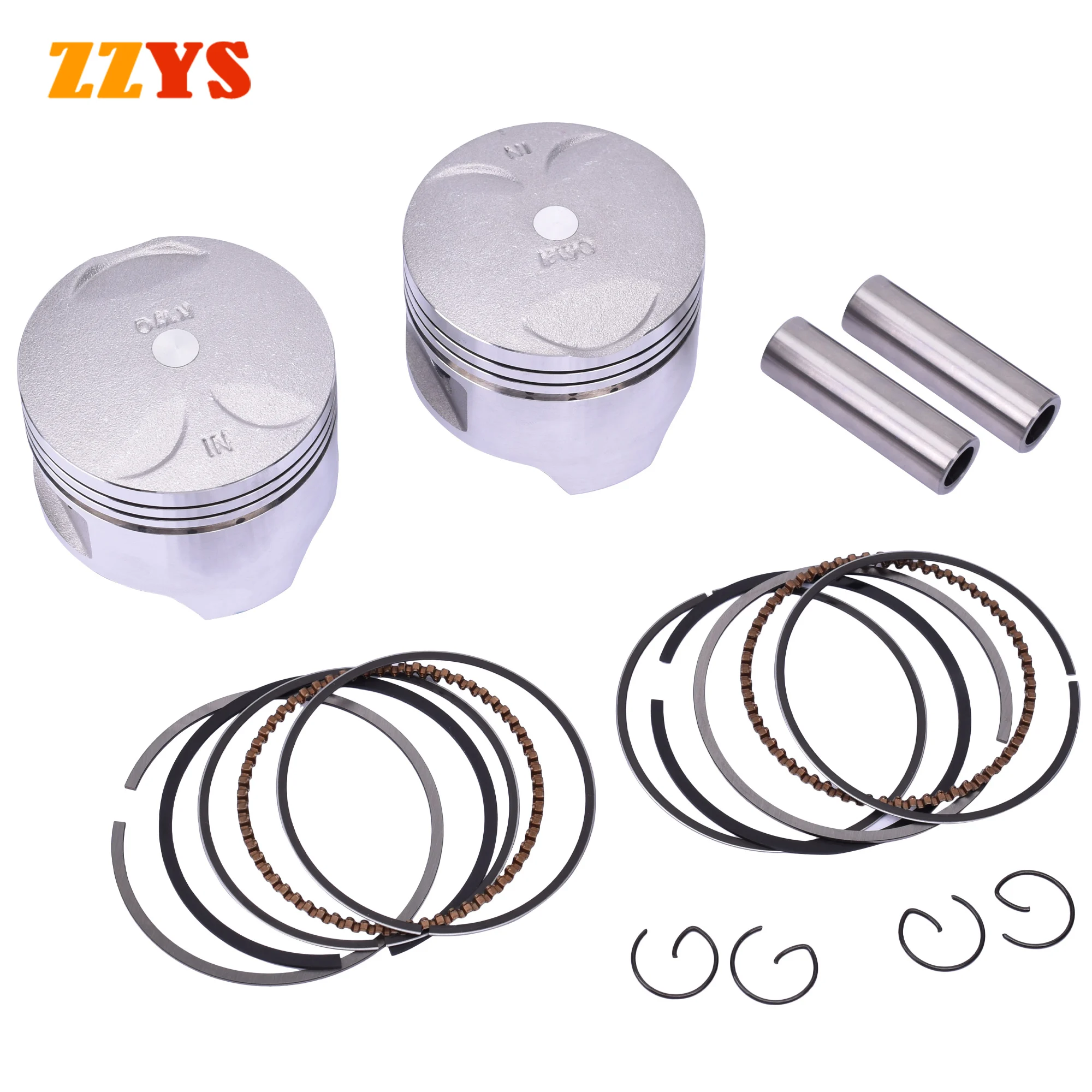 

64mm 64.25mm 64.5mm STD +25 +50 +0.25 +0.5 400cc Motorcycle Engine Piston and Ring Kit For Honda KWO Steed 400 BROS 400 Steed400