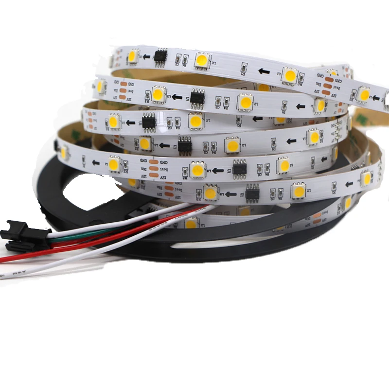 

DC 12V WS2811 LED pixel strip monochrome color 5050 Programmable Addressable 30/60 leds/m External Big IC 2811 Control led strip