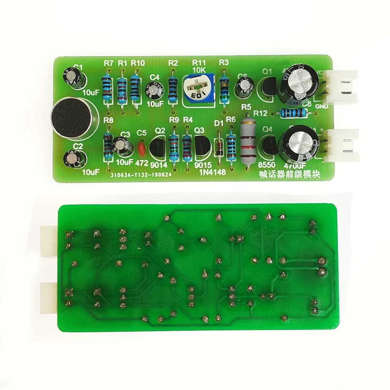 Megáfono pre-módulo electrónico kit de componentes diy volumen amplificación Módulo de micrófono