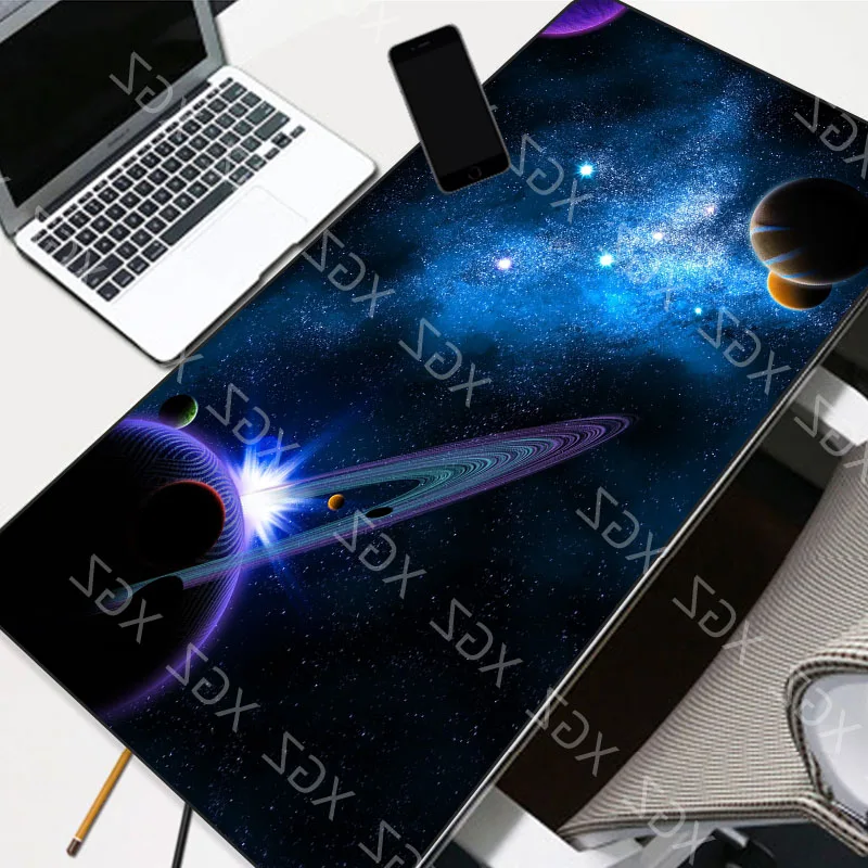 Yuzuoan XL Blue Star Best-selling Comfortable Mouse Pad Large Computer Game PC Mouse Gamer Student Computer Washable Pad