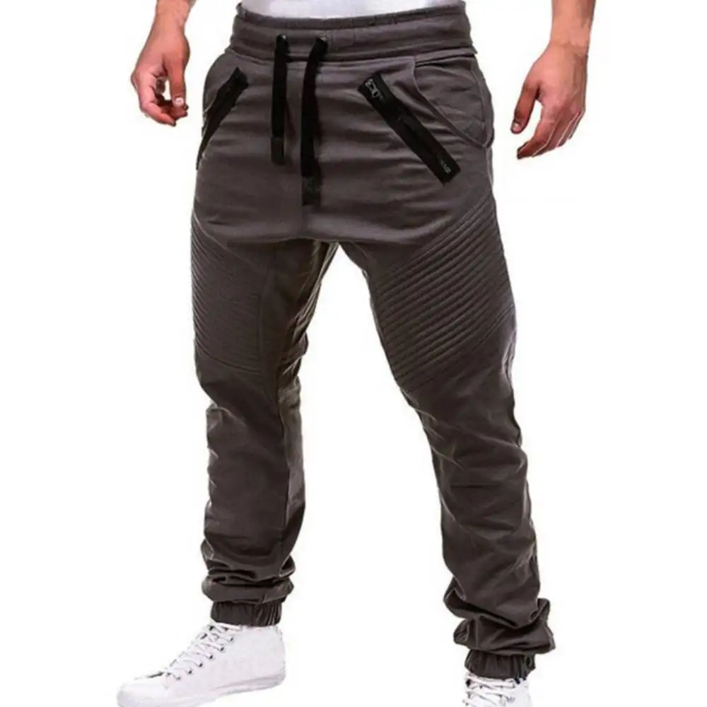 Heren Cargo Broek Casual Joggingbroek Effen Dunne Joggingbroek Mannen Multi-Pocket Broek Heren Sportkleding Harem Kokerbroek M-4XL